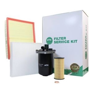 NTK Complete Filter Service Kit for Nissan Navara D23 NP300 Ute 2015+ 2.3L | Air, Oil, Fuel, Cabin Filter