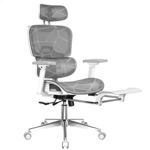 ALFORDSON Ergonomic Office Chair White Grey