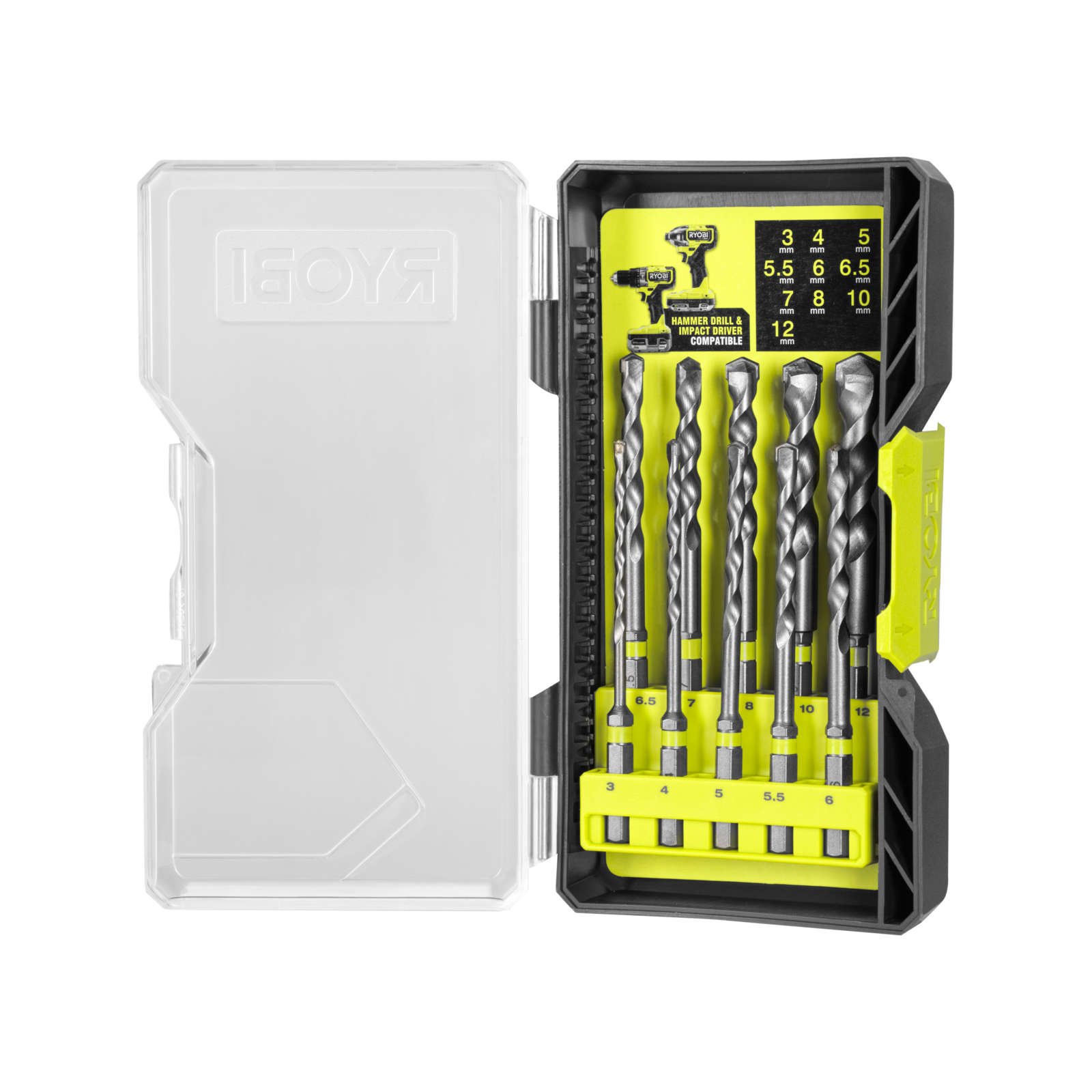 Ryobi masonry drill bit set hotsell