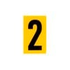 Sandleford 60 x 35mm 2 Yellow Cut Out Self Adhesive Numeral