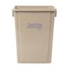 Nisbets Essentials Recycling Bin Beige 56l Waste Management Kitchen Storage