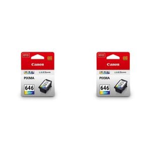 2PK Canon Pixma CL646 Colour Ink Cartridge 180 Page Yield CMY