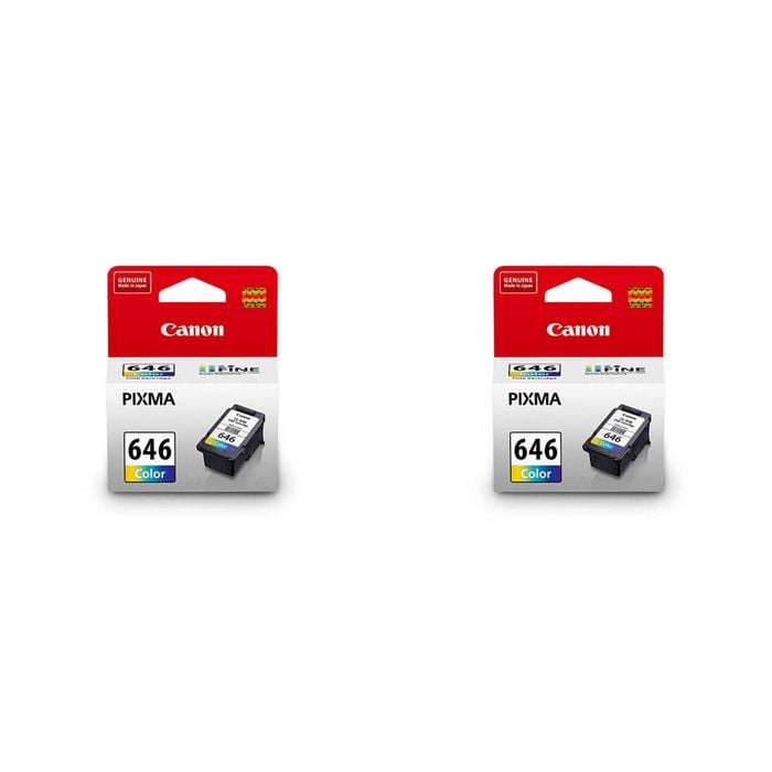 2PK Canon Pixma CL646 Colour Ink Cartridge 180 Page Yield CMY