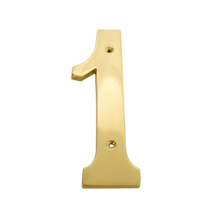 Sandleford 150mm Brass House Number 1