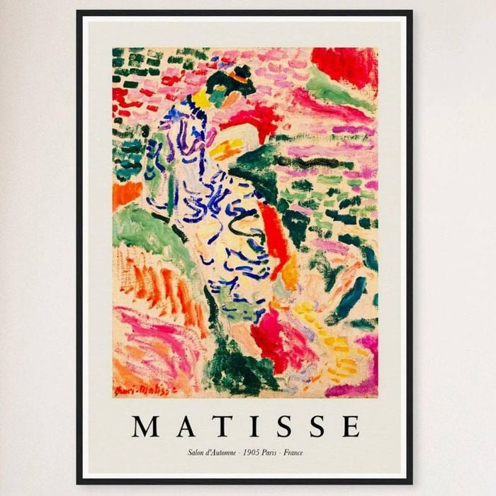 Galrie La Japonaise by Henri Matisse Framed Art Print for Elegant Home Decor, Black Frame, A3 30 x 42cm (12 x 16inch)