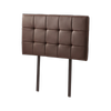 Palermo Pu Leather Single Bed Deluxe Headboard - Brown