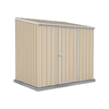 Absco Sheds 2.26 x 1.52 x 2.08m Cream Economy Single Door Garden Shed