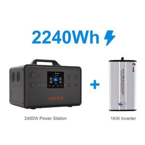Voltx 2400w Power Station + 1kw Inverter Bundle – Reliable Backup Power For Home & Off-grid Setup