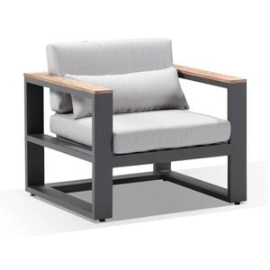 Balmoral 1 Seater Outdoor Aluminium And Teak Arm Chair