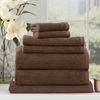 7pc Renee Taylor Cobblestone Hand/Bath Towel Set 650 GSM Cotton Ribbed Toffee