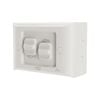 HPM 16A Aqua 2 Gang Switch