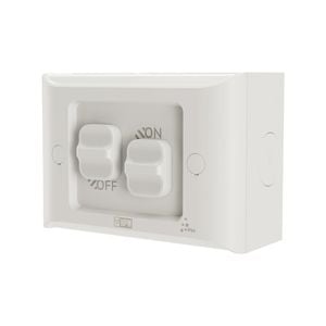 HPM 16A Aqua 2 Gang Switch
