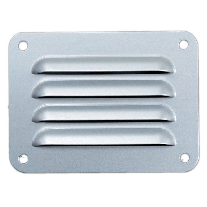Haron 100 x 75mm Silver Aluminium Pressed Wall Vent