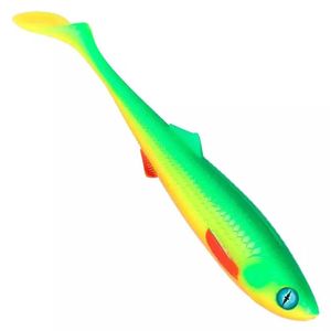 Mikado Jaws MPT 18cm Paddel Tail Soft Plastic Fishing Lure Yellow Lime