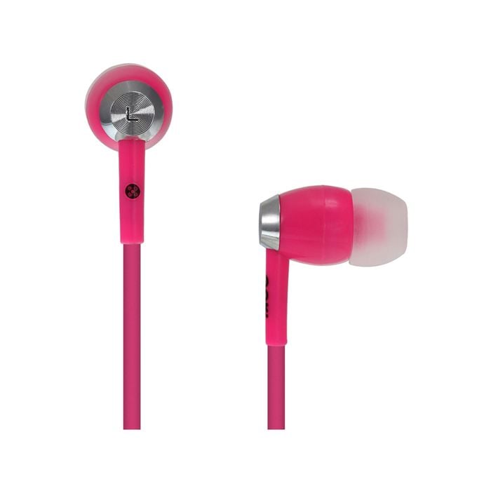Moki On The Go Portable Music Hyperbuds Earbuds - Pink