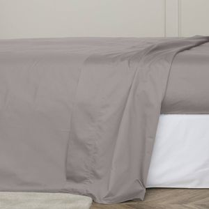 Bedding Co. Flat Sheet 1200TC Egyptian Cotton Light Taupe Single