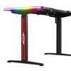Ufurniture Electric Standing Gaming Desk with LED Lights Black 120cm