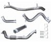 Ignite Exhausts Turbo Back For Toyota Landcruiser 79 Series V8 S/cab 3" No Cat With Hotdog Raw Aluminised Steel