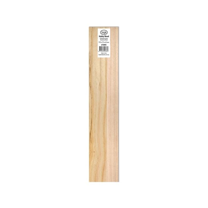 Boyle 915 x 75 x 6.5mm Hobby Wood Sheet