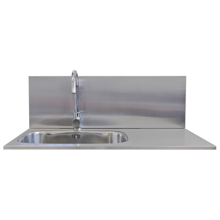 Dissco Laundry Splashback 900x300mm Stainless Steel