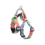 Banhamsisun M Sweet Green Dog Double-Lined Straps Harness Adjustable No Pull