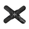 Cal Custom Racing Fan Steel Black 4 Blade 19 inch, Non-Flex