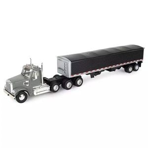 Ertl Big Farm Freightliner 122sd Semi With Grain Trailer 1:32 Scale - 47361