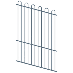 ProtectorAl 0350-1200W x 1800H Deep Ocean Loop Top Pool Fence Panel Raked Up to 15º