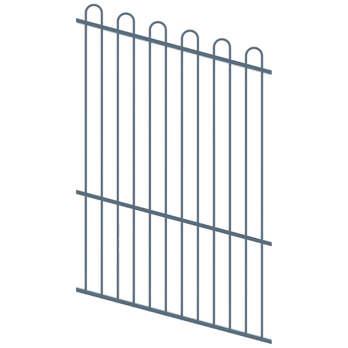 ProtectorAl 0350-1200W x 1800H Deep Ocean Loop Top Pool Fence Panel Raked Up to 15º