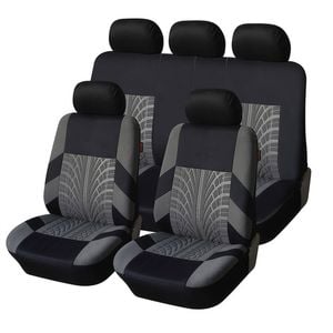 Catzon Car Seat Covers Full Set Universal Airbag Compatible Protector-Grey