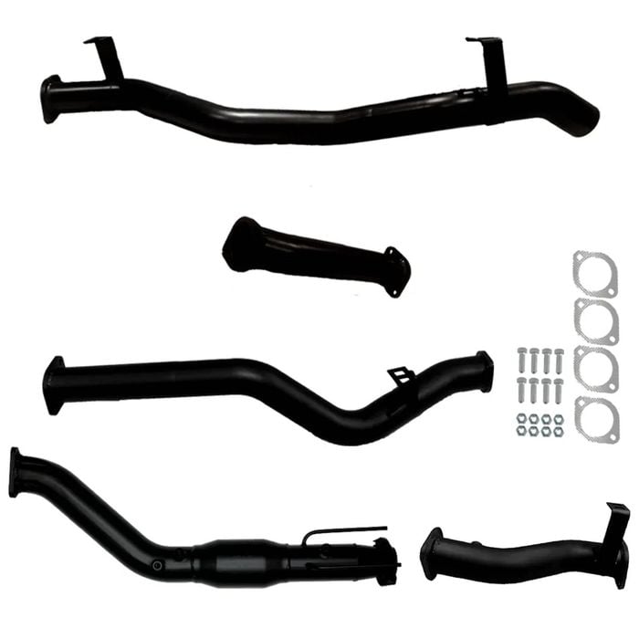 Ignite Exhausts Turbo Back For Toyota Landcruiser 79 Series V8 S/cab 3" Cat & Pipe Only Black Aluminised Steel