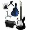 Axiom Discovery Left Handed Electric Guitar Pack - Black