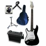 Axiom Discovery Left Handed Electric Guitar Pack - Black