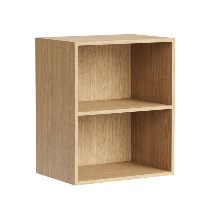 Kaboodle 300-399mm Honey Oak Customisable Deep Wall Open Shelf
