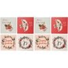 2x 4pc LVD Coasters Scandi Christmas Decorative Barware/Serveware Home Kitchen