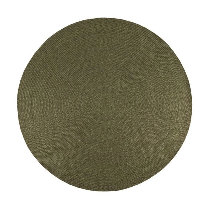 Colorscope seasons stripe contemporary indoor outdoor rug moss 350x350cm