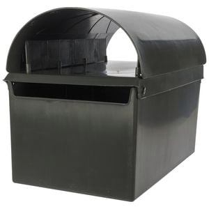 HomeLeisure Small Charcoal Paterson Post Letterbox