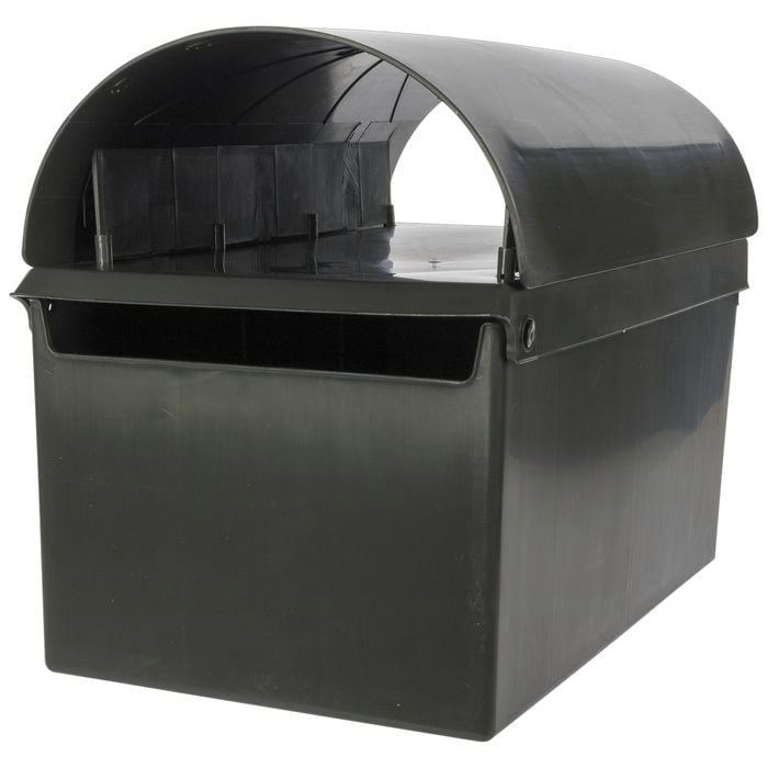 HomeLeisure Small Charcoal Paterson Post Letterbox
