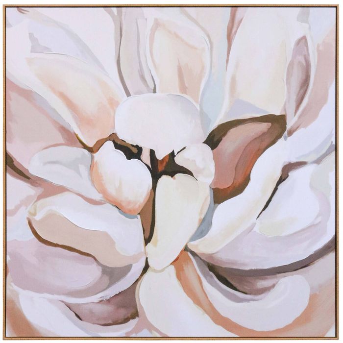 LVD Framed Canvas Home/Room/Lounge Wall Hanging Art Decor 100cm Modern Flower