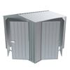 Build-a-Shed  2.3 x 2.3 x 2.3m Gable Double Hinged Side Door Shed - Zinc