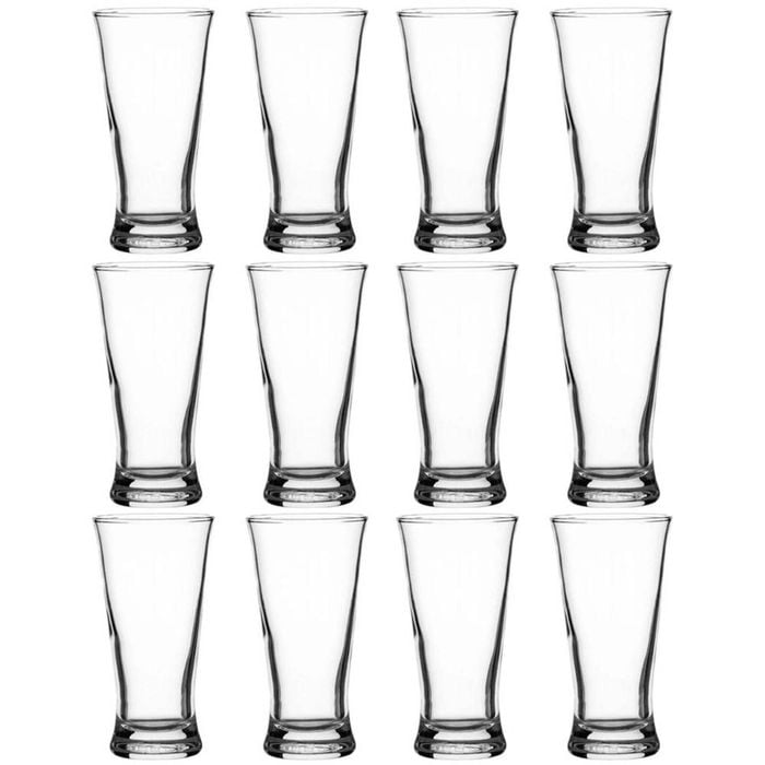 Crown Pilsner Beer Glasses 200ml | Set Of 12