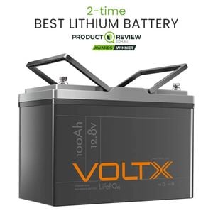 12v 100ah Lithium Battery Lifepo4 – Voltx Prismatic Cells, 4000+ Cycles, Rv & Camping Backup Power