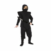 More Than Party Kids Ninja Costume Complete Ensemble w/ Hood Mouth Cover 10-12y