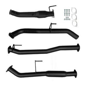 Ignite Exhausts Turbo Back For Nissan D23 Navara Np300 3" Cat & Hotdog Black Aluminised Steel
