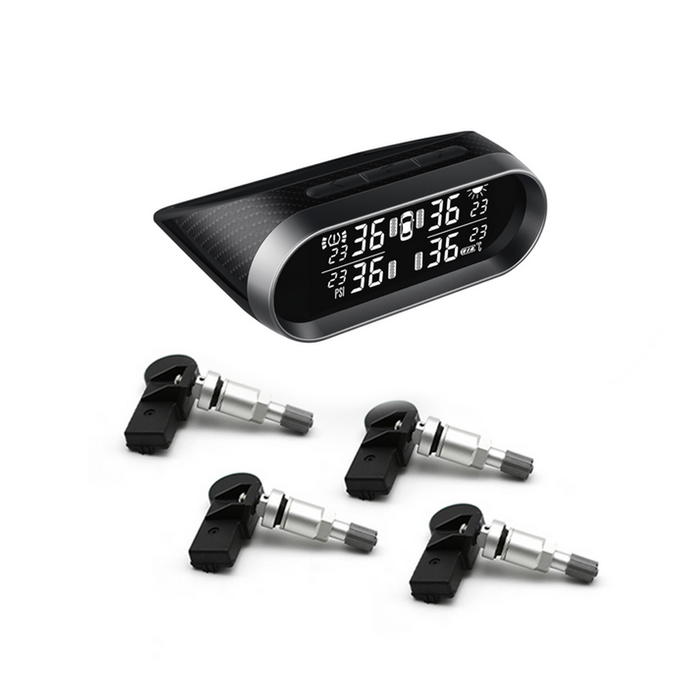 Promata Mata 2 Solar Tyre Pressure Monitor With Carbon Fiber Finish - 4 Internal Sensors