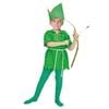 Childrens Green Costume Peter Pan Robin Hood Elf Halloween Kids Party Book Week 110-130cm 6-9 Years