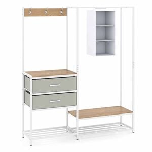Costway Wardrobe Clothes Rack Closet Shelf Drawers Shoe Rack