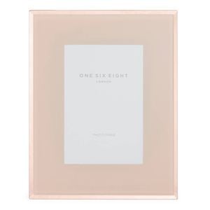 One Six Eight London Clara 6 X 4 Blush Glass Photo Frame