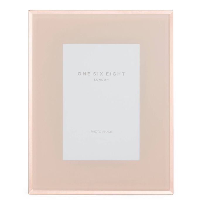 One Six Eight London Clara 6 X 4 Blush Glass Photo Frame