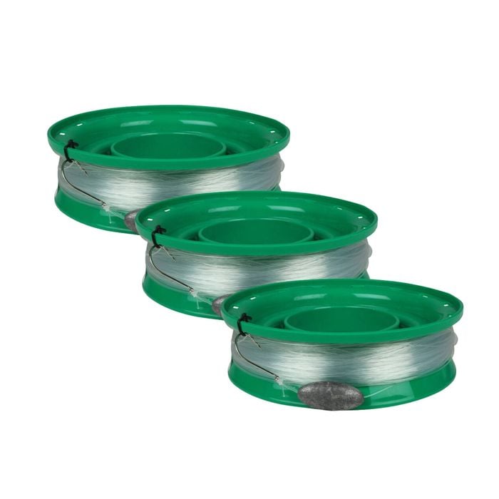 3PK Fishteck Handcaster Camping Outdoors 7.5In Rigged 80Lb 100M